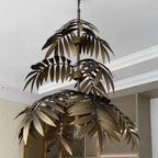 METAL LEAVES CEILING LIGHT FIXTURES