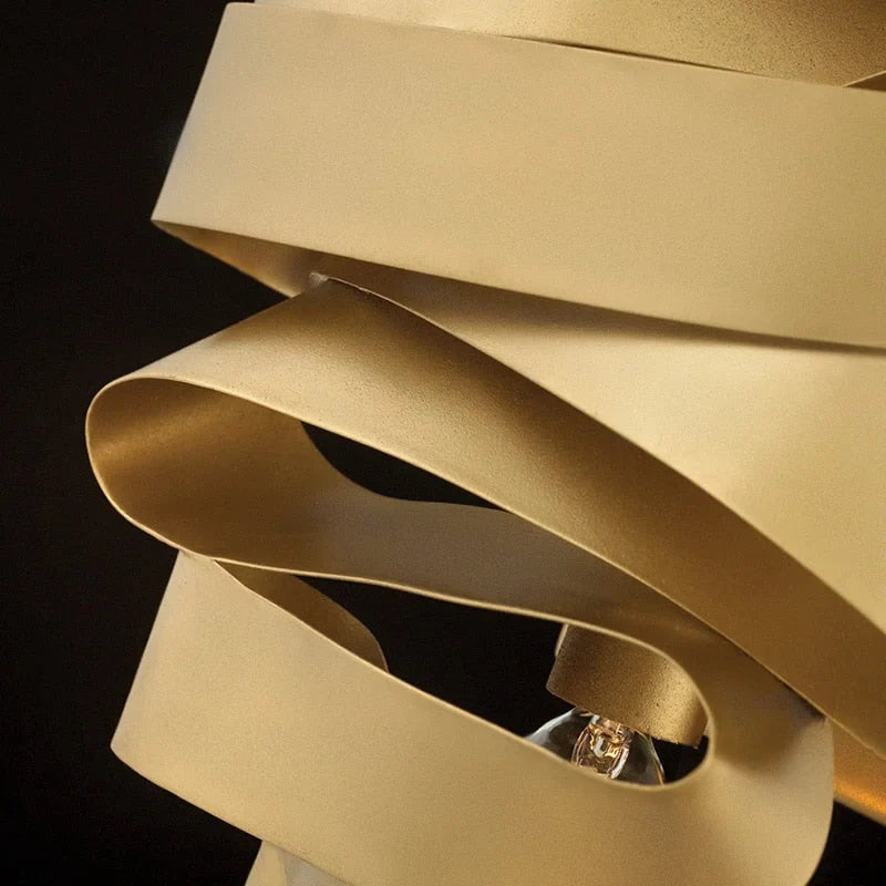 MID CENTURY MODERN CEILING LIGHT METAL RIBBON | CL377852