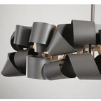 MID CENTURY MODERN CEILING LIGHT METAL RIBBON | CL377852G