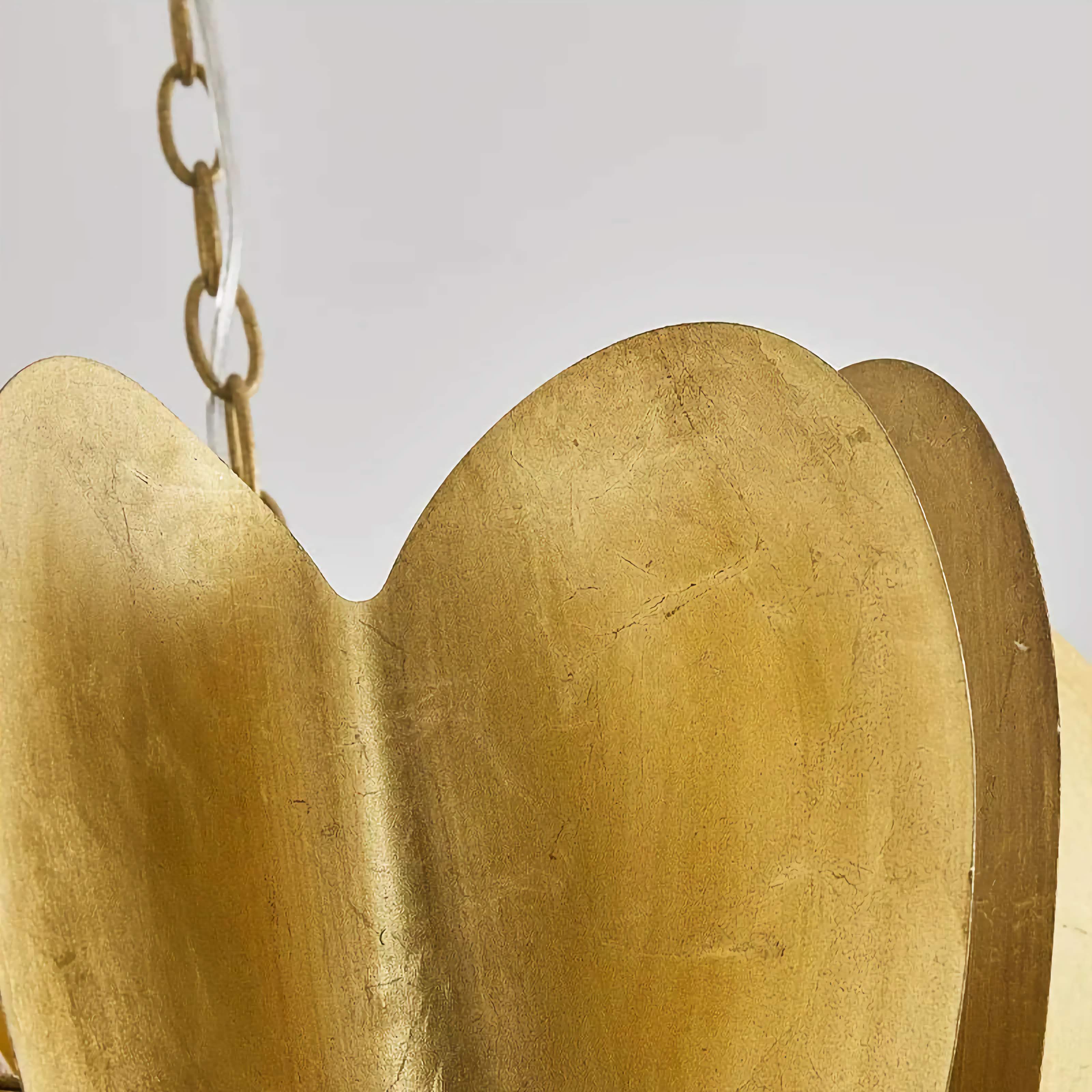 MID-CENTURY MODERN GOLD PENDANT LIGHT