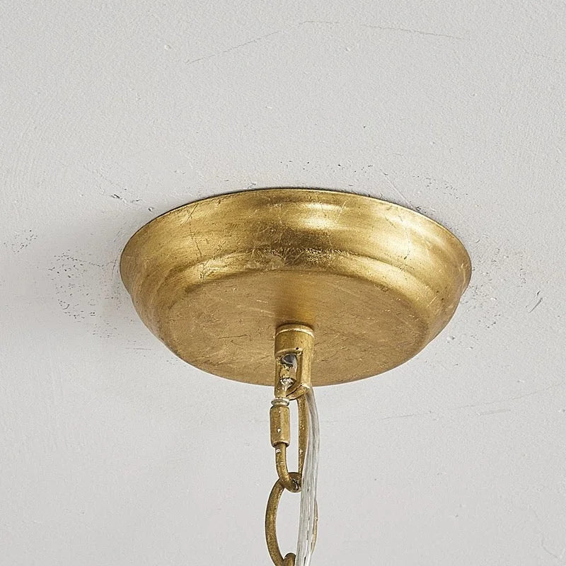MID-CENTURY MODERN GOLD PENDANT LIGHT
