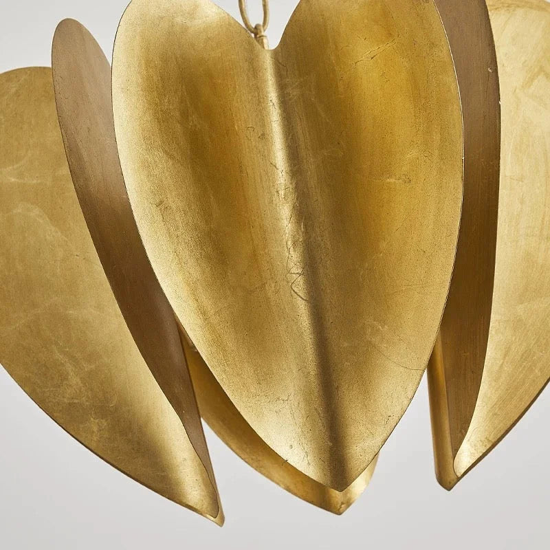 MID-CENTURY MODERN GOLD PENDANT LIGHT