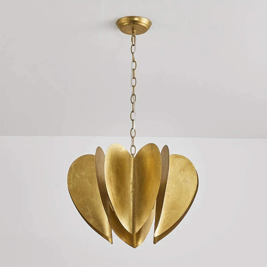 MID-CENTURY MODERN GOLD PENDANT LIGHT