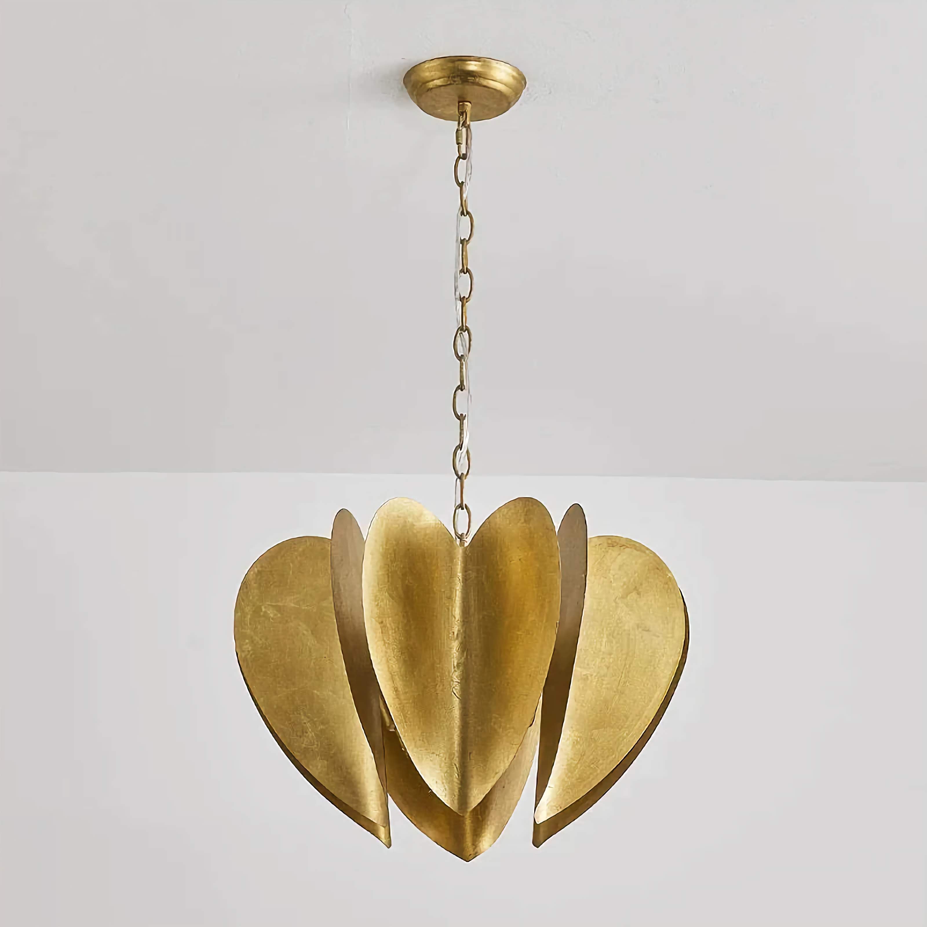 MID-CENTURY MODERN GOLD PENDANT LIGHT