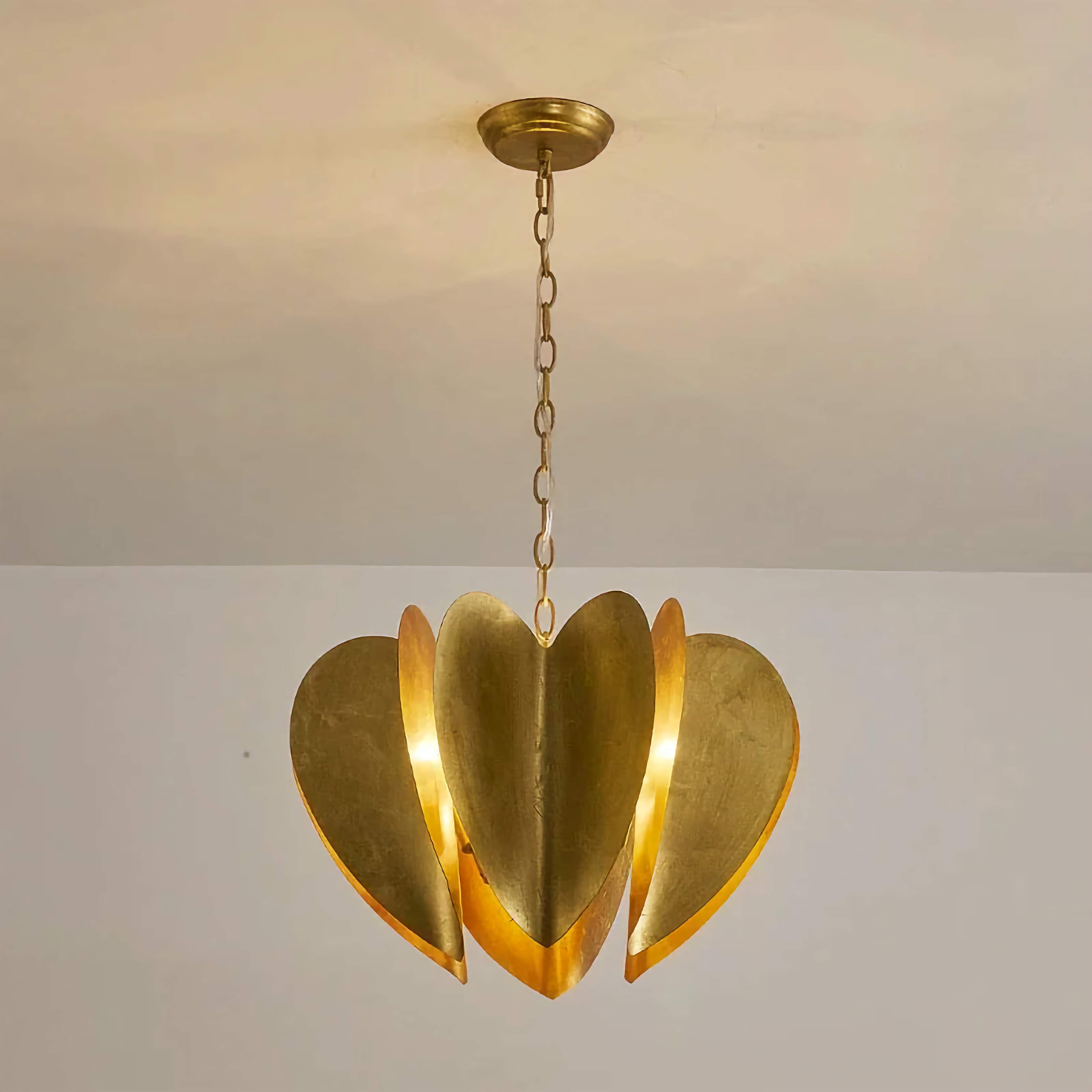 MID-CENTURY MODERN GOLD PENDANT LIGHT
