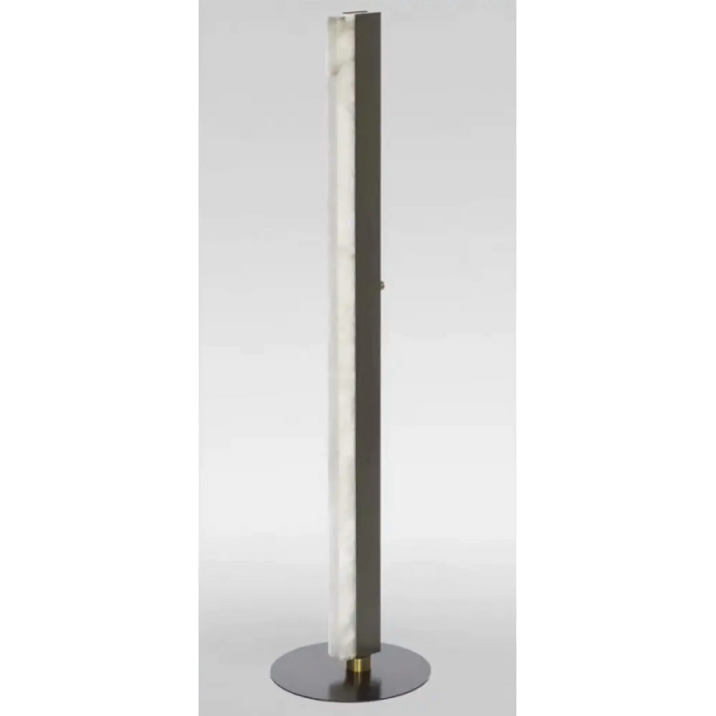 MINIMALIST ALABASTER & BRONZE FLOOR LAMP | CLHSA025