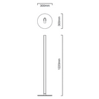 MINIMALIST ALABASTER & BRONZE FLOOR LAMP | CLHSA025