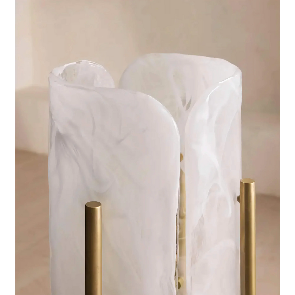 MINIMALIST MARBLE & BRASS FLOOR LAMP | CLKPS0294