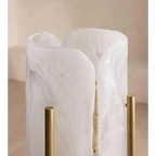 MINIMALIST MARBLE & BRASS FLOOR LAMP | CLKPS0294