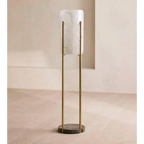 MINIMALIST MARBLE & BRASS FLOOR LAMP | CLKPS0294