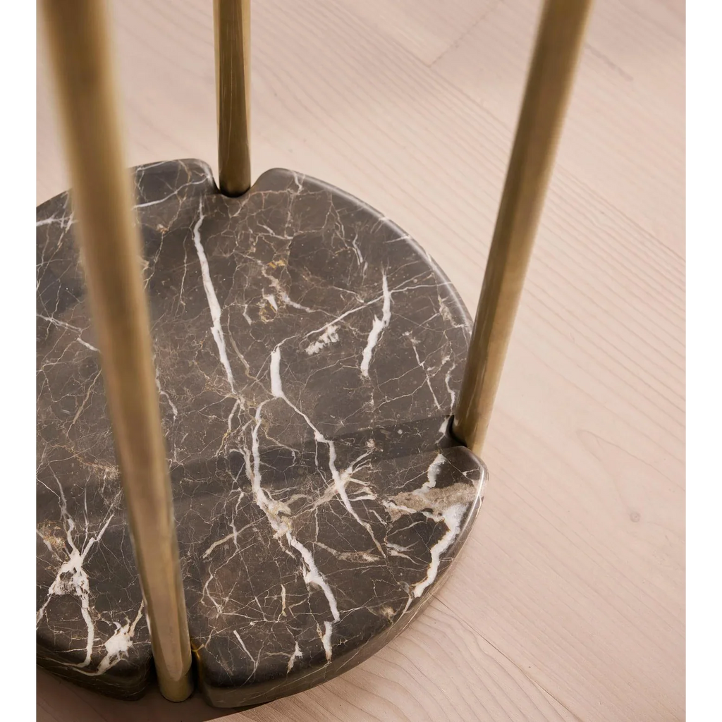 MINIMALIST MARBLE & BRASS FLOOR LAMP | CLKPS0294