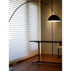 MINIMALIST METAL BLACK ARC FLOOR LAMP