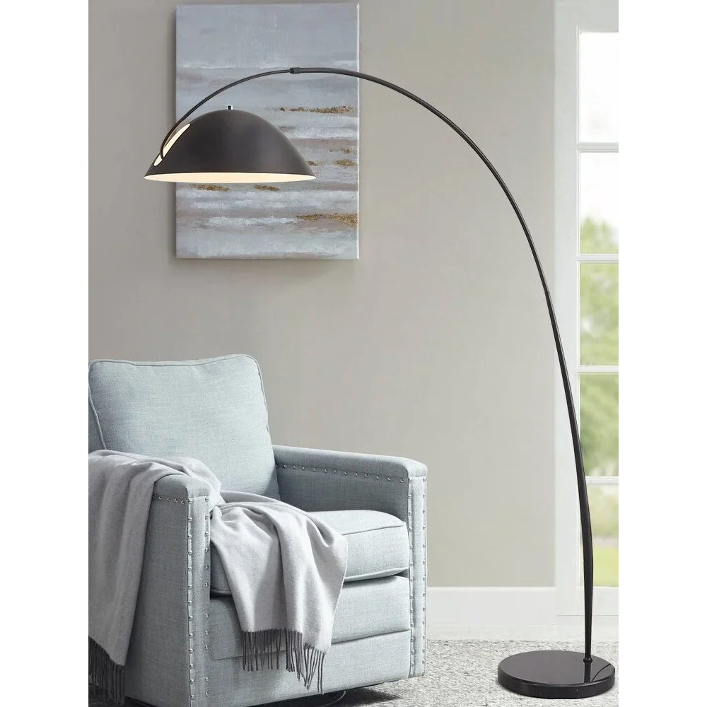 MINIMALIST METAL BLACK ARC FLOOR LAMP