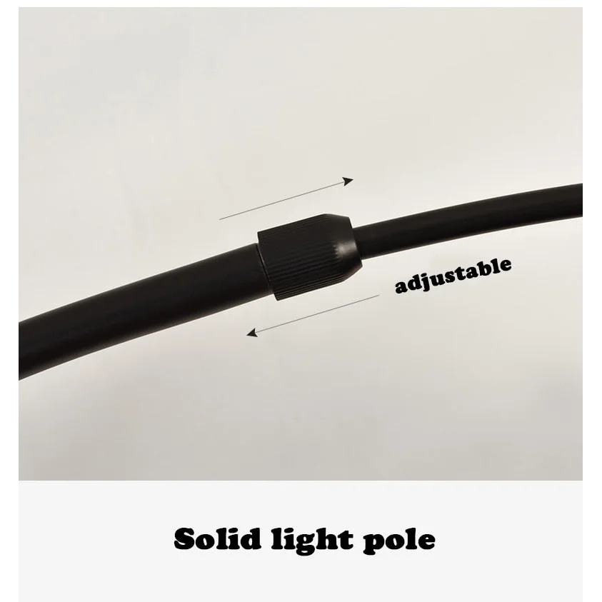 MINIMALIST METAL BLACK ARC FLOOR LAMP