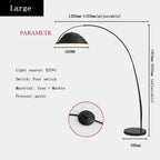 MINIMALIST METAL BLACK ARC FLOOR LAMP
