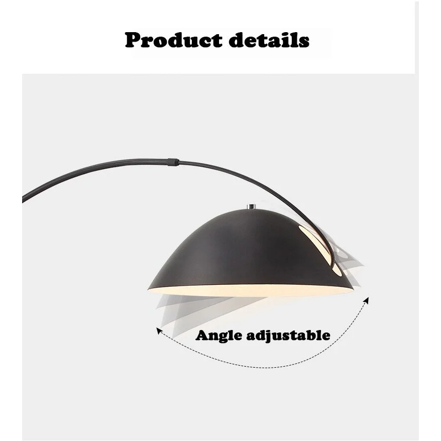 MINIMALIST METAL BLACK ARC FLOOR LAMP