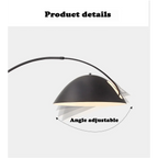 MINIMALIST METAL BLACK ARC FLOOR LAMP