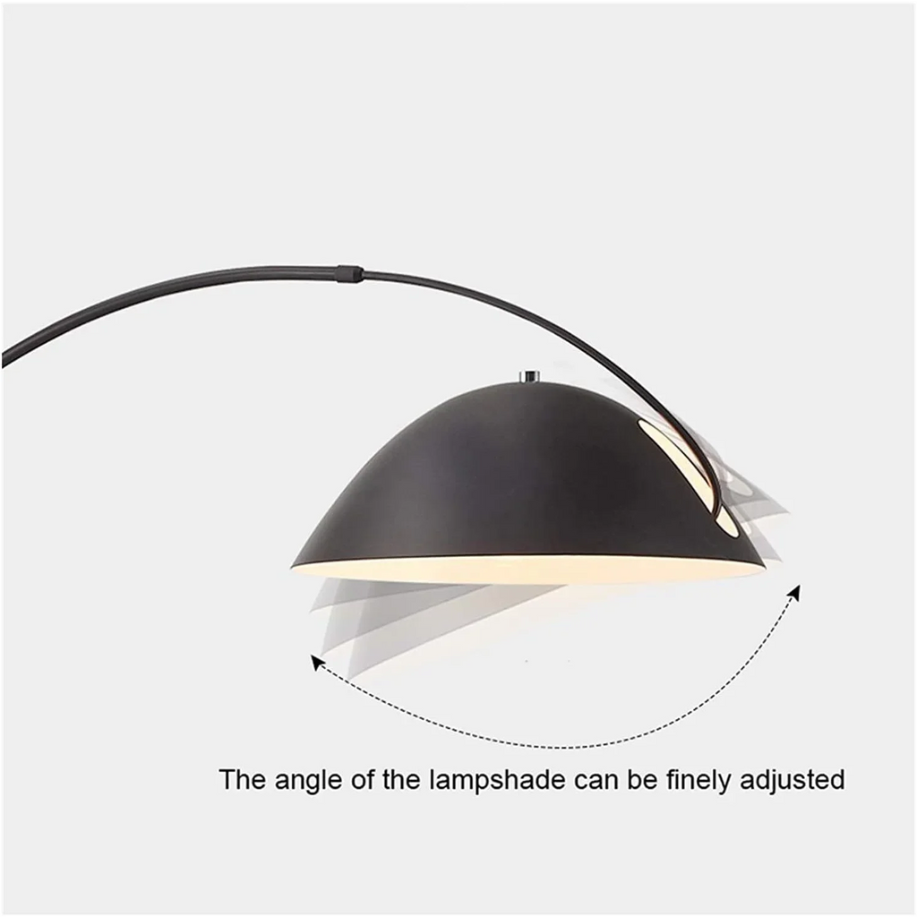 MINIMALIST METAL BLACK ARC FLOOR LAMP