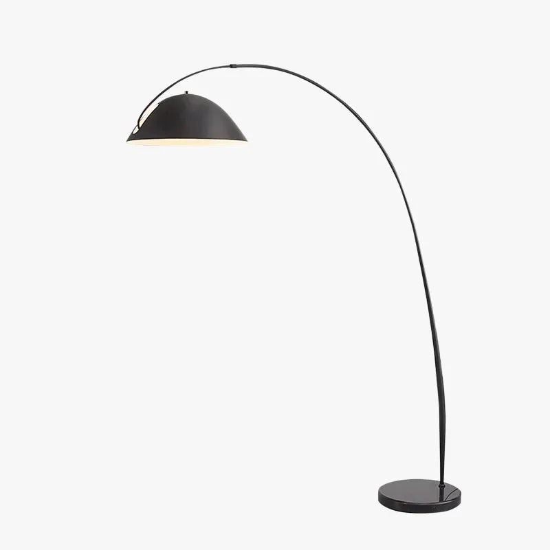 MINIMALIST METAL BLACK ARC FLOOR LAMP