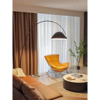 MINIMALIST METAL BLACK ARC FLOOR LAMP