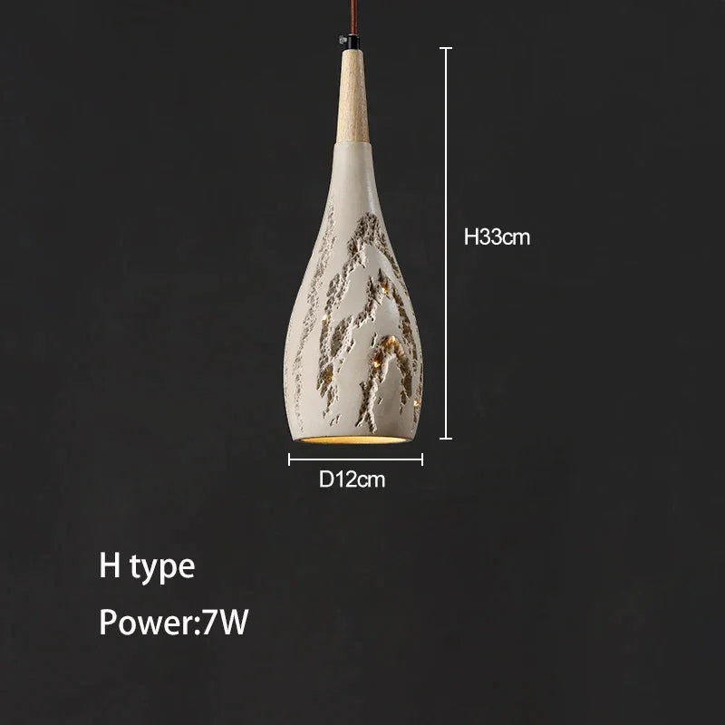 MINIMALIST NATURAL ROUND PENDANT LAMPS