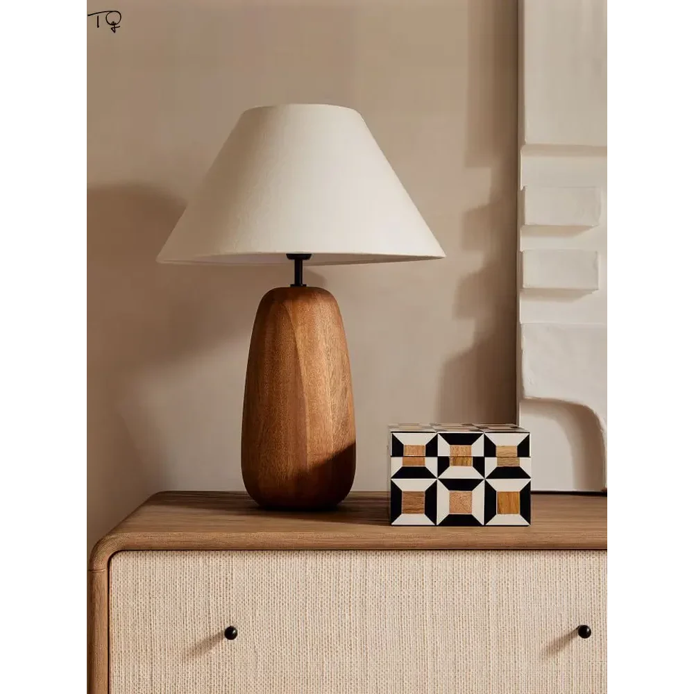 MINIMALIST SOLID WOOD TABLE LAMP |CLO9603