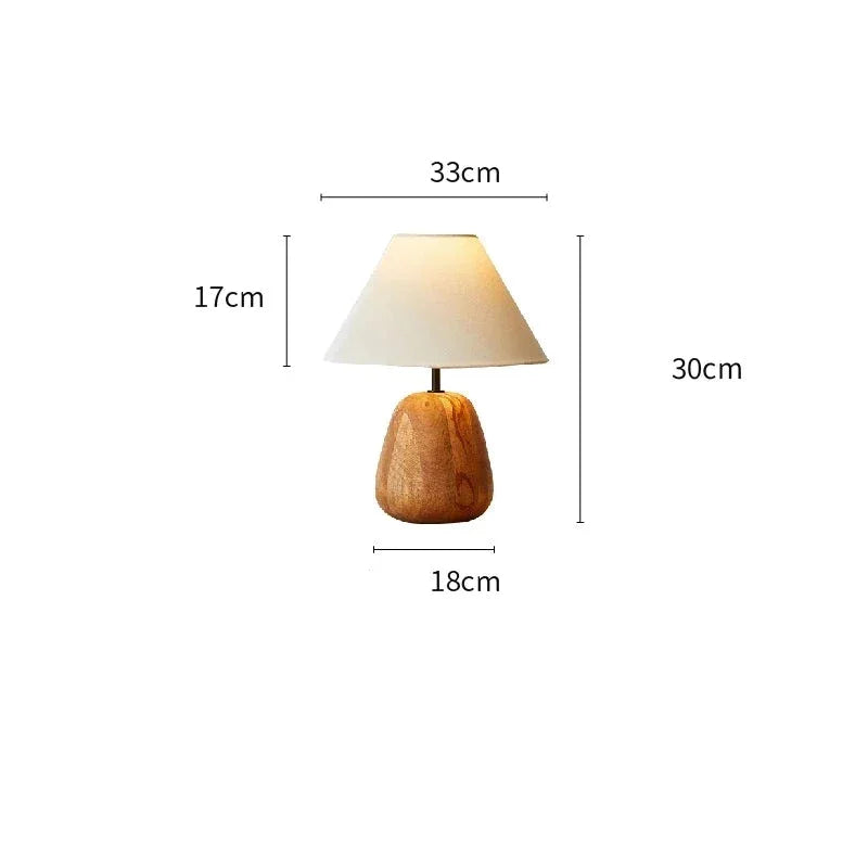 MINIMALIST SOLID WOOD TABLE LAMP |CLO9603
