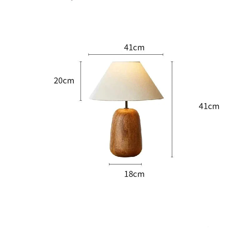 MINIMALIST SOLID WOOD TABLE LAMP |CLO9603