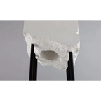 MINIMALIST STONE & STAINLESS STEEL FLOOR LAMP | COLONNA DI PIETRA