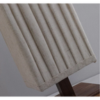 MINIMALIST WHITE FABRIC WOODEN BASE FLOOR LAMP