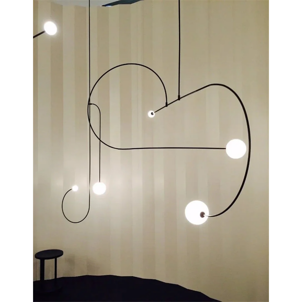 MOBILE MINIMALIST KITCHEN ISLAND LIGHTING