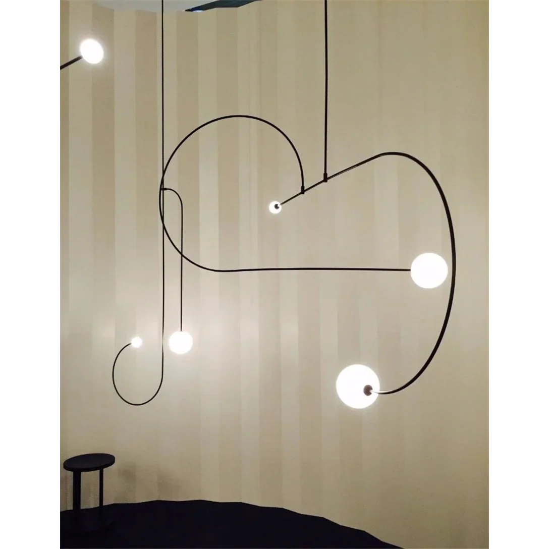 MOBILE MINIMALIST KITCHEN ISLAND LIGHTING