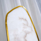 MODERN ALABASTER AND BRASS TABLE LAMP | CLII011G