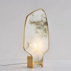 MODERN ALABASTER AND BRASS TABLE LAMP | CLII011G