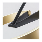 MODERN ARC FLOOR LAMP WITH LED GOLDEN RING