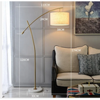 MODERN ARC METAL BASE FLOOR LAMP | CL0036520