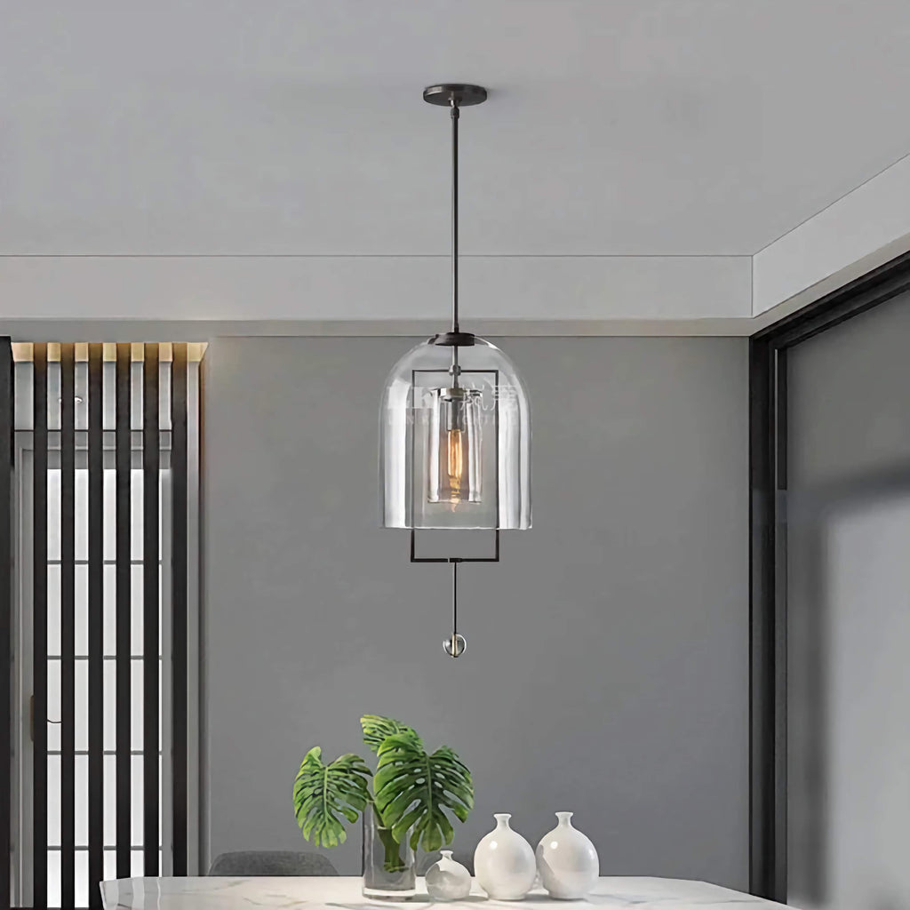 MODERN BLACK GLASS PENDANT LIGHT | DESIGN CLVV2501
