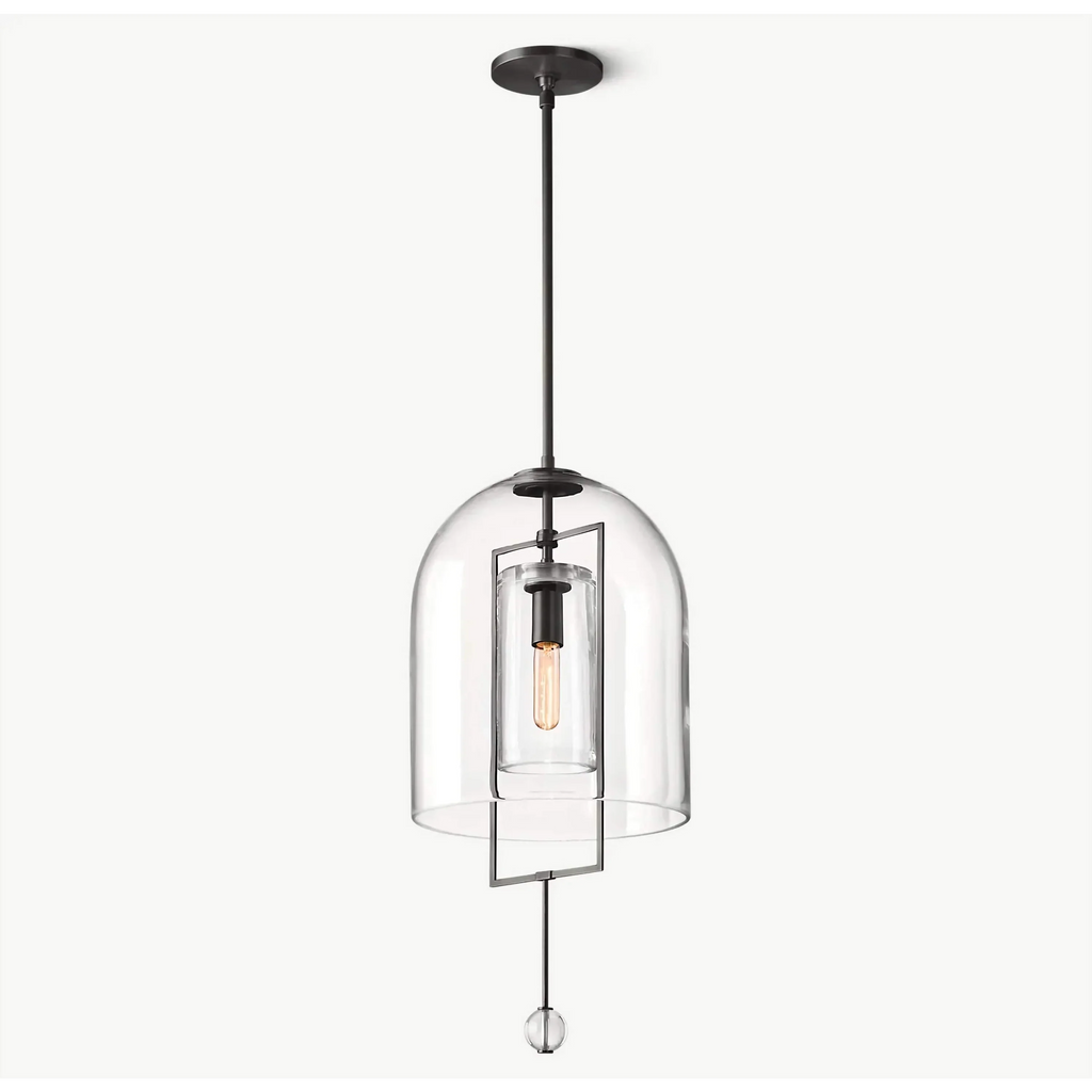 MODERN BLACK GLASS PENDANT LIGHT | DESIGN CLVV2501