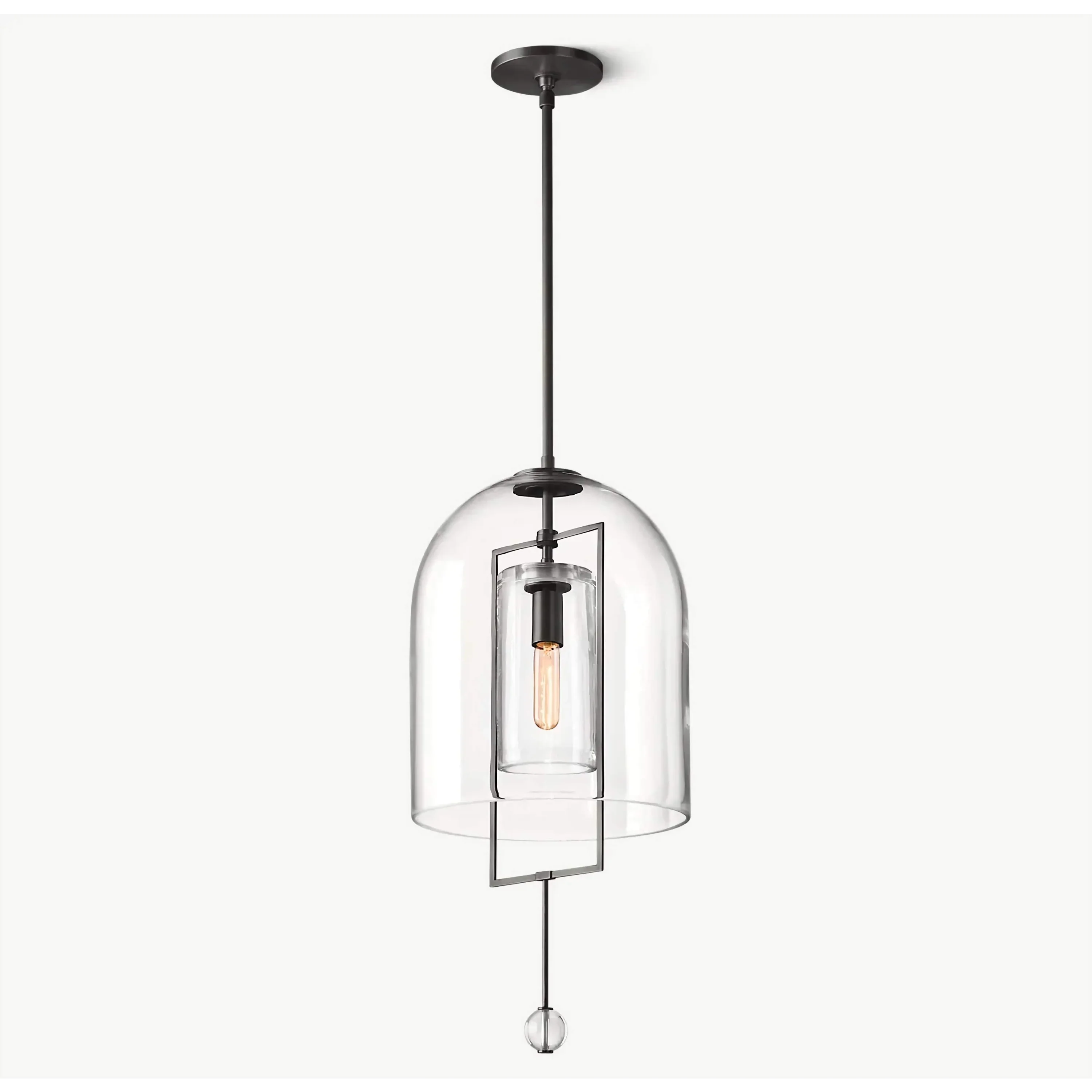 MODERN BLACK GLASS PENDANT LIGHT | DESIGN CLVV2501