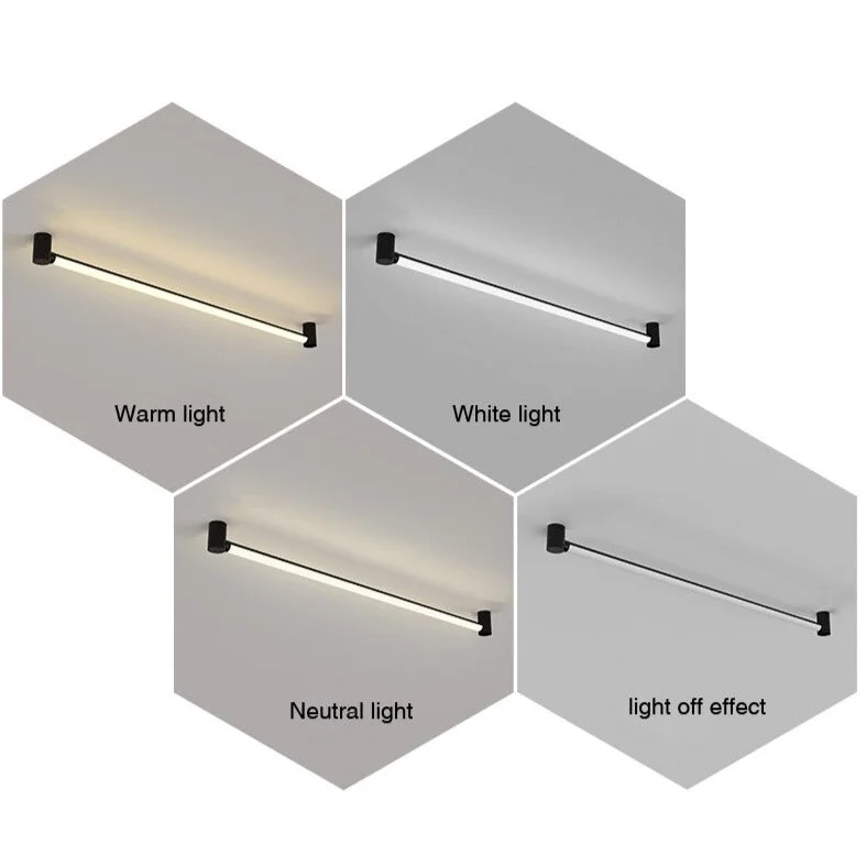 MODERN BLACK LED TRACK LIGHTING