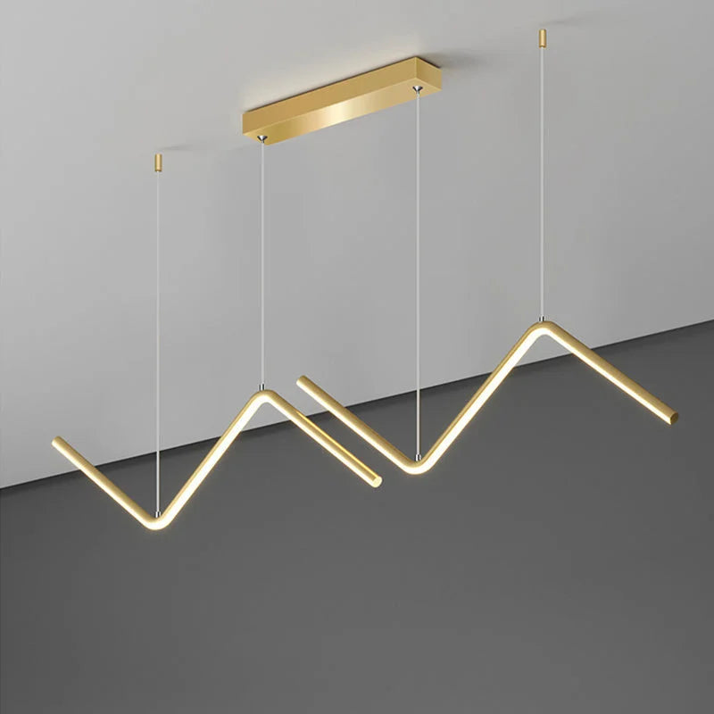 MODERN BLACK LINEAR PENDANT LIGHT | CL80262
