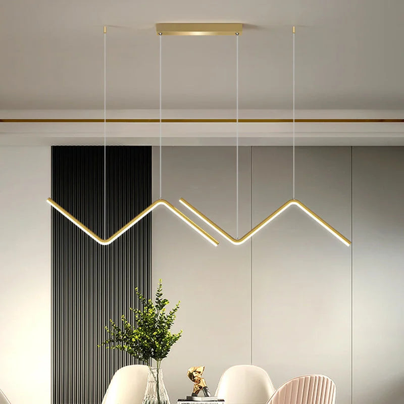 MODERN BLACK LINEAR PENDANT LIGHT | CL80262