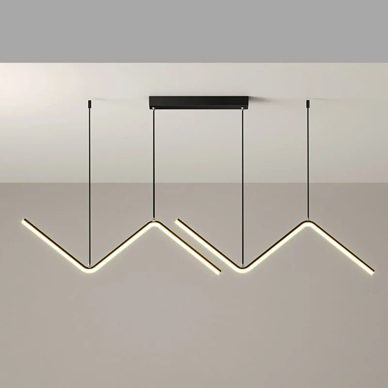 MODERN BLACK LINEAR PENDANT LIGHT | CL80262