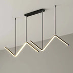 MODERN BLACK LINEAR PENDANT LIGHT | CL80262