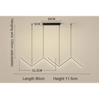 MODERN BLACK LINEAR PENDANT LIGHT | CL80262