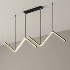 MODERN BLACK LINEAR PENDANT LIGHT | CL80262