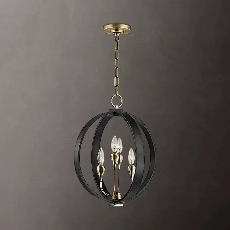 MODERN BLACK ORB CHANDELIER | DESIGN CLVH8777