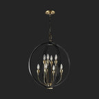 MODERN BLACK ORB CHANDELIER | DESIGN CLVH8777