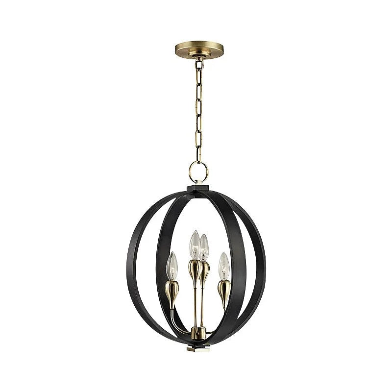 MODERN BLACK ORB CHANDELIER | DESIGN CLVH8777