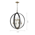 MODERN BLACK ORB CHANDELIER | DESIGN CLVH8777